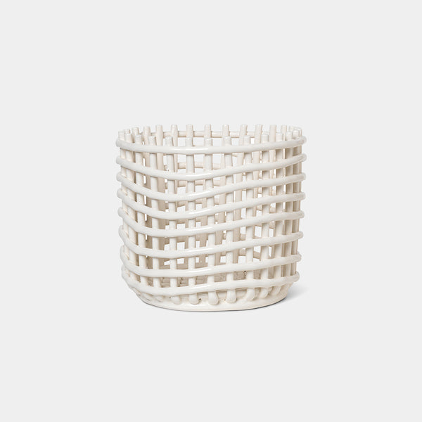 Ferm Living Ceramic Basket, large | Nannie Inez